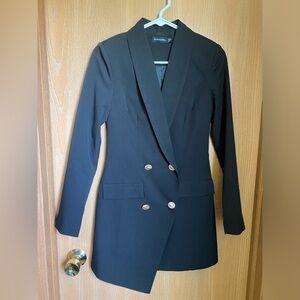 Mini blazer dress.